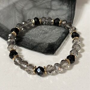 Chico’s Crystal Beaded Stretch Bracelet